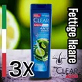 Produktbild: 3X CLEAR Herren Anti-Schuppen Shampoo ANTI SEBO Für fettiges Haar  (3X 225ml)