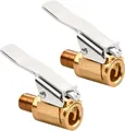 Produktbild: 2x 8mm Autoventil Hebelstecker Air Chuck Messing Adapter Reifenfüllnippel
