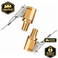 Produktbild: YUEMING 2 Stück 8mm Autoventil Hebelstecker Air Chuck, Messing Reifen Ventil Luf