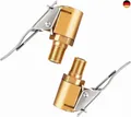 Produktbild: YUEMING 2 Stück 8mm Autoventil Hebelstecker Air Chuck, Messing Reifen Ventil 