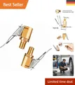 Produktbild: Zuverlässige 2 Stück Air Chuck für 8mm Reifenventil – Messing und Verchromt