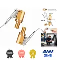 Produktbild: 8mm Autoventil Hebelstecker 2 Stück, Messing Reifenventil Adapter für Luftpumpe