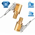 Produktbild: Ventilstecker 8mm Messing für Luftpumpe Reifenventile 2 Stück Adapter Clip