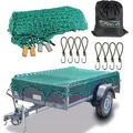 Produktbild: CargoVA Anhängernetz grobmaschig, 2,5 x 3,5m, mit Spanngummi und Haken
