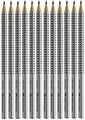 Produktbild: Faber-Castell Bleistift Grip 2001 in 6er-Packung, Härte: HB, Farbe der Hülle: silberfarben argento HB