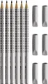 Produktbild: Bleistift Grip 2001 in 6er-Packung Härte HB Farbe der Hülle silberfarben silb...