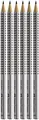 Produktbild: 117697-6 Bleistifte GRIP 2001 Härtegrad HB Schaftfarbe silber