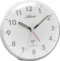 Produktbild: Atlanta 1828/19 Wecker Funk Funkwecker silbern Licht Snooze leise ohne Ticken