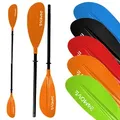 Produktbild: 24MOVE® Doppelpaddel LAGO Aluminium Paddel, Stand-Up Paddling, Paddel für Kajak, 220 cm, verstellbar
