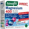 Produktbild: Taxofit Magnesium 400 + B1 + B6 + B12 + Folsäure Granulat 20 St