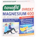Produktbild: TAXOFIT Magnesium 400+B1+B6+B12+Folsäure 800 Gran. 20 St PZN02597700