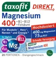 Produktbild: Magnesium 400 mg mit B-Vitaminen und Folsäure - 20 Stück
