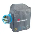 Produktbild: LANDMANN Grillabdeckhaube Wetterschutzhülle Premium 60 x 120 x 100 cm grau, Wasserdicht UV-beständig atmungsaktiv & kältebeständig