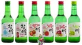 Produktbild: 6er Set HITEJINRO Soju Jinro Chamisul Selection mit 6 verschiedenen Sorten + ein kleiner Glücksanhänger gratis