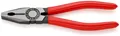 Produktbild: KNIPEX 03 01 180 SB Kombizange mit Kunststoff überzogen schwarz atramentiert 180