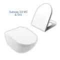 Produktbild: Villeroy & Boch Subway 2.0 / 3.0 Tiefspül-WC passender WC-Sitz CeramicPlus Set