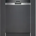 Produktbild: Siemens iQ500, Teilintegrierter Geschirrspüler, 60 cm, Gebürsteter Stahl SN55ES12CE