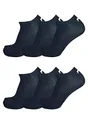 Produktbild: FILA® 6 Paar Socken, Invisible Sneakers Unisex, 35-46 Einfarbig - Farbenauswahl: Farbe: Marine | Größe: 43-46 (9-11 UK)
