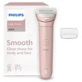 Produktbild: Philips Lady Shaver Series 8000 - kabelloser elektrischer Rasierer, nass und trocken, 3-Klingen-System, flexibler Scherkopf, LED-Licht, für Beine und Körper, 100 Min. Laufzeit, Modell BRL129/00