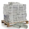 Produktbild: Granitmauerstein Granit Bord Rand Kante Palisade Stein Gehweg Straße Natur Steine Grau 40 x 20 x 15cm 1.000kg / 1 Palette