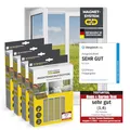 Produktbild: EASYmaxx Insect Protect Fliegengitter Fenster mit Magnetbefestigung | zuschneidbares Moskitonetz | Insektenschutz Fenster bis 150 x 180 cm | Mückenschutz Magnet - leichte Montage [4 Stück]