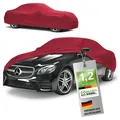 Produktbild: Autoplane Indoor Stretch Plus, PKW-Abdeckplane Größe 3 PKW rot