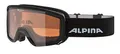 Produktbild: ALPINA SCARABEO S Q - Verspiegelte, Kontrastverstärkende & Polarisierte OTG Skibrille Mit 100% UV-Schutz Für Erwachsene, black, One Size