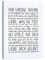 Produktbild: Posterlounge Wandbild Liebe dich selbst, Heyduda, erhältlich als Poster, Leinwandbild, Wandsticker oder Acrylglasbild