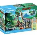 Produktbild: Playmobil® Dinos Brachiosaurus-Begegnung mit Luftkissenboot 71819
