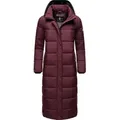 Produktbild: Navahoo Steppmantel Isalie zeitloser Wintermantel mit abnehmbarer Kapuze rot XL (42)