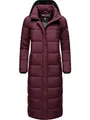 Produktbild: Navahoo Damen Wintermantel warmer Steppmantel lang mit abnehmbarer Kapuze Isalie Wine Gr. XL