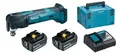 Produktbild: Makita Akku-Multifunktionswerkzeug DTM51Z 18V mit 2 Akkus 5Ah + Lader im Koffer