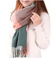 Produktbild: Damen Kariert Oversized Kaschmir Schal Lange Winterschal Weich Wraps Groß Kar...