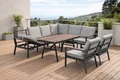 Produktbild: Eck Lounge Set Sitzgruppe Gartenmöbel Garnitur Gruppe Alu hoch Outdoor Nonwood