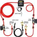 Produktbild: VEVOR Doppelbatterie Trennrelais Split Charge Kit 12V Spannungsmessrelais 140A