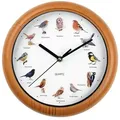 Produktbild: EASYmaxx Wanduhr mit 12 Singvogelstimmen - 25 cm