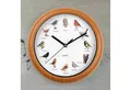 Produktbild: EASYmaxx Wanduhr mit 12 Singvogelgesang mit naturgetreuen Vogelmotiven (Automatische Abschaltung zwischen 21 und 5 Uhr, Rahmen Holzoptik)