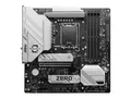 Produktbild: MSI B760M PROJECT ZERO - Motherboard - micro ATX - LGA1700-Sockel - B760 Chipsatz - USB 3.2 Gen 1, USB 3.2 Gen 2, USB-C 3.2 Gen2, USB-C 3.2 Gen 2x2 - 2.5 Gigabit LAN, Wi-Fi, Bluetooth - Onboard-Grafik (CPU erforderlich)