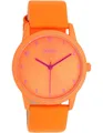 Produktbild: Oozoo Armbanduhr orange Leder Timepieces Damen Analog-Quarzuhr UOC11171