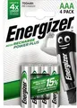 Produktbild: Energizer Akku Recharge PowerPlus E300626600 AAA/HR3 4 St./Pack.