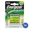 Produktbild: 4x Energizer Accu Recharge Power Plus 700 AAA BP4 Batterie Wiederaufladbar Mini