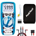 Produktbild: PeakTech P 3444 True RMS Multimeter Digital - (IP67) Wasserdichter Spannungsprüfer & Strommessgerät - 6000 Counts - Extrem Robustes Gehäuse mit LED-Lampe - Durchgangsprüfer, Messgerät - CAT III 1000 V