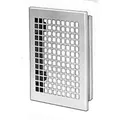 Produktbild: Luftgitter m.Fliegengitter weiß 20x20cm Einbaumaß 140x200mm, Aussenmaß 230x24
