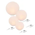 Produktbild: Esotec Solarkugel für den Garten SIENA | 4er-Set multicolor Bodenleuchte Kugel | Gartenlicht Gartendeko für draußen winterfest outdoor | Solarleuchte Kugelleuchte außen | 16 Leuchtfarben 102896