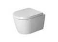 Produktbild: Duravit ME by Starck Wand Tiefspül WC 45300900A1 weiss, Set mit WC und WC-Sitz, Compact WC