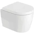 Produktbild: Combi-Pack Duravit ME by Starck Compact Tiefspüler, spülrandlos mit Softclose WC-Sitz - 45300900A1