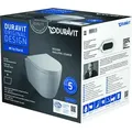 Produktbild: Duravit ME by Starck Wand-WC Compact Duravit Rimless® Set, 45300900A1