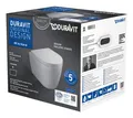 Produktbild: Duravit ME by Starck WC-Set Compact wandhängend rimless Tiefspüler - Weiß Hochglanz - 45300900A1