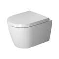Produktbild: Duravit ME by Starck Wand Tiefspül WC 45300900A1 weiss, Set mit WC und WC-Sitz,
