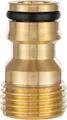 Produktbild: Poppstar Anschlussstück Wasserhahn-Schlauchadapter mit Außengewinde und Steckkupplung, (1-tlg., für Gartenschlauch), Gewinde 1/2